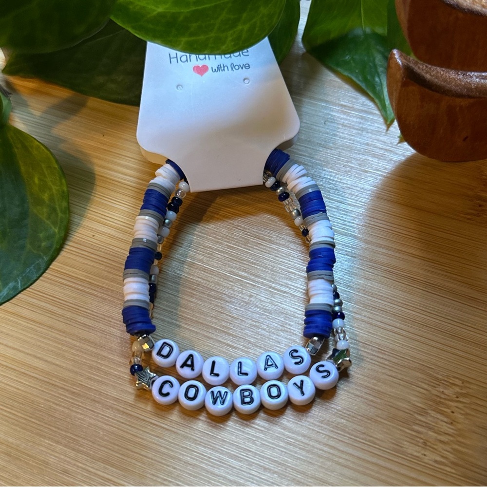 Dallas Cowboys Football‎ Fan Bracelet Set - Flexible Fit - Sports Jewelry